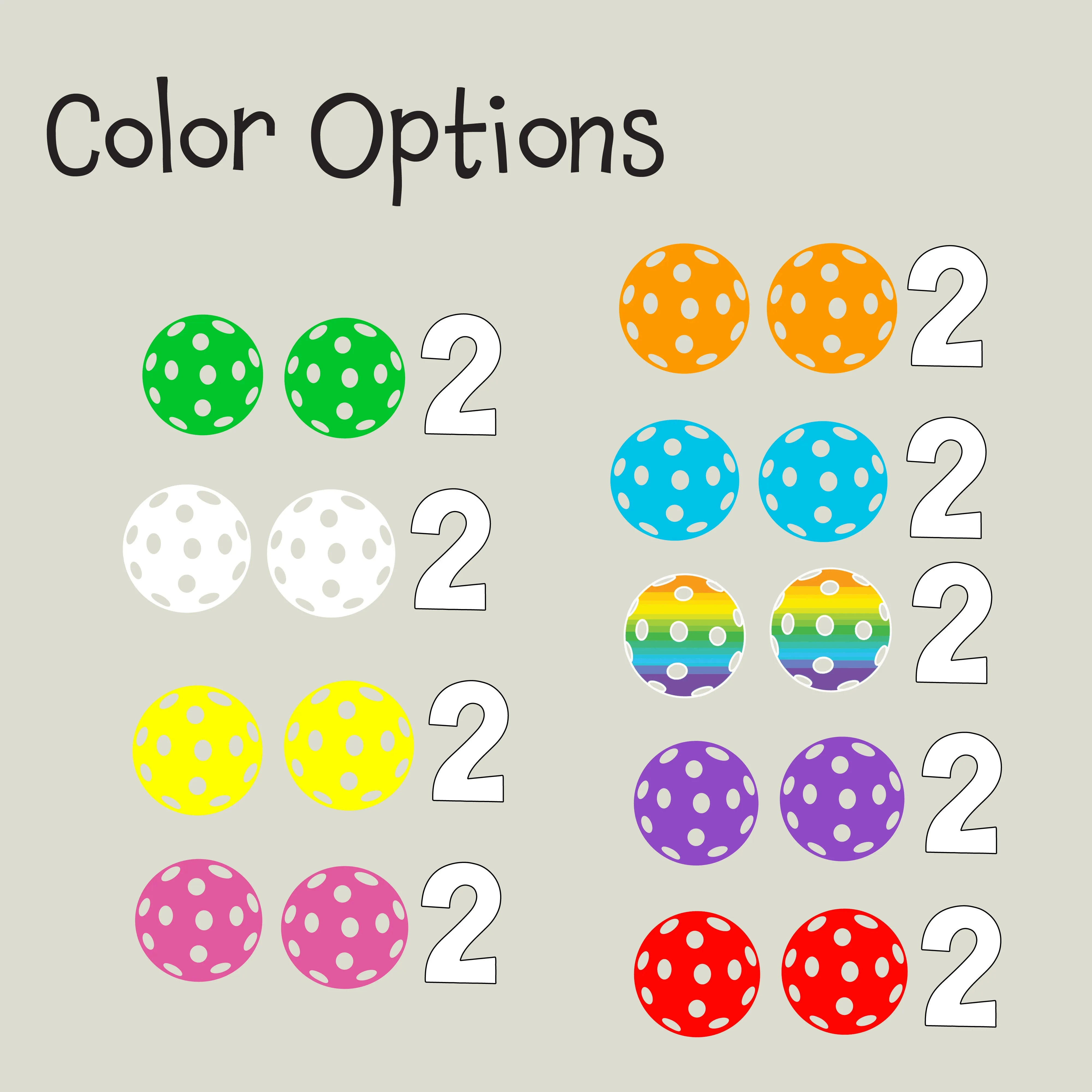 002 With Pickleballs (Colors Cyan Orange Rainbow Red) Customizable | Women's Long Sleeve Scoop Neck Pickleball Shirts | 75/13/12 poly/cotton/rayon