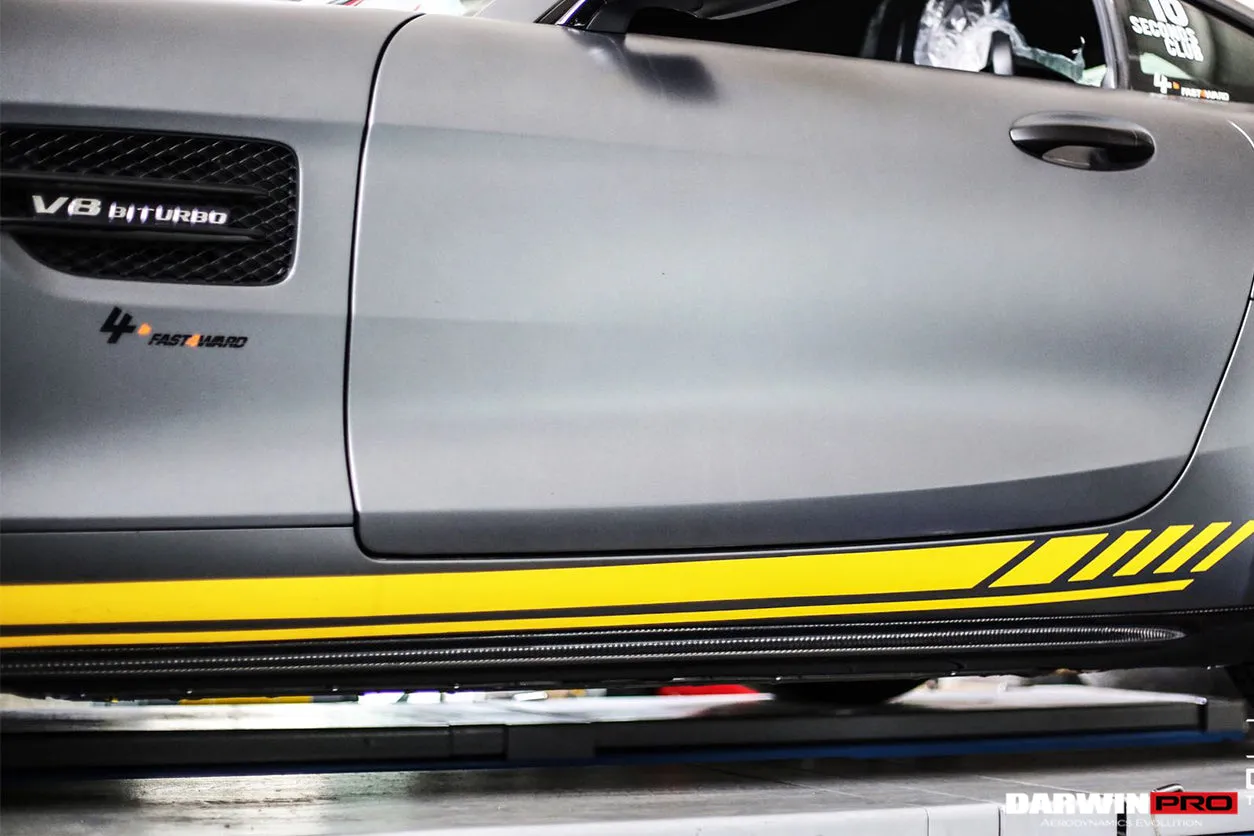 2015-2018 Mercedes Benz AMG GT & GTS Carbon Fiber Side Skirts Splitters