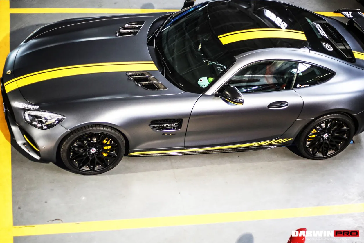 2015-2018 Mercedes Benz AMG GT & GTS Carbon Fiber Side Skirts Splitters