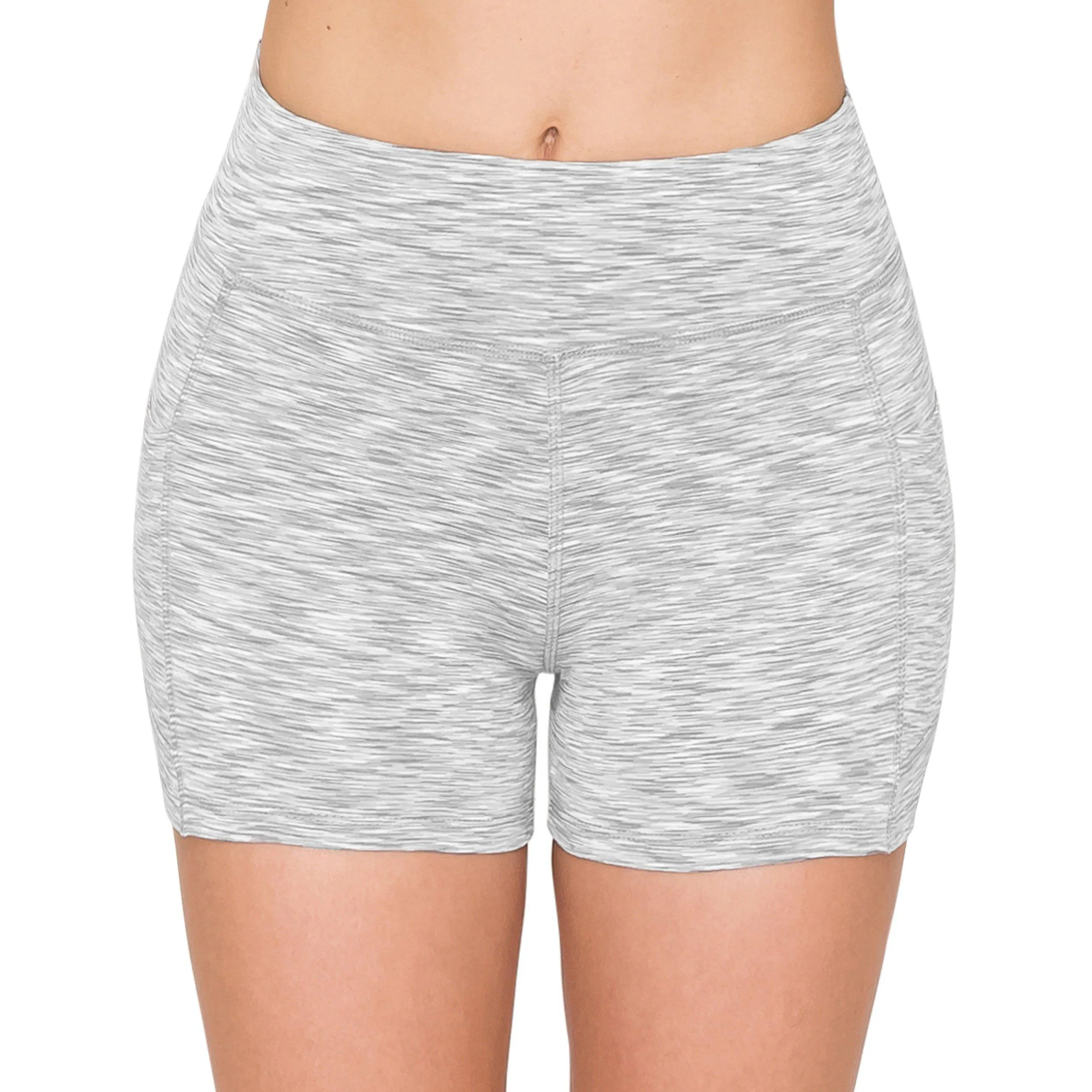 3" Bike Shorts with Pockets - Yoga Pants Material with Stitching