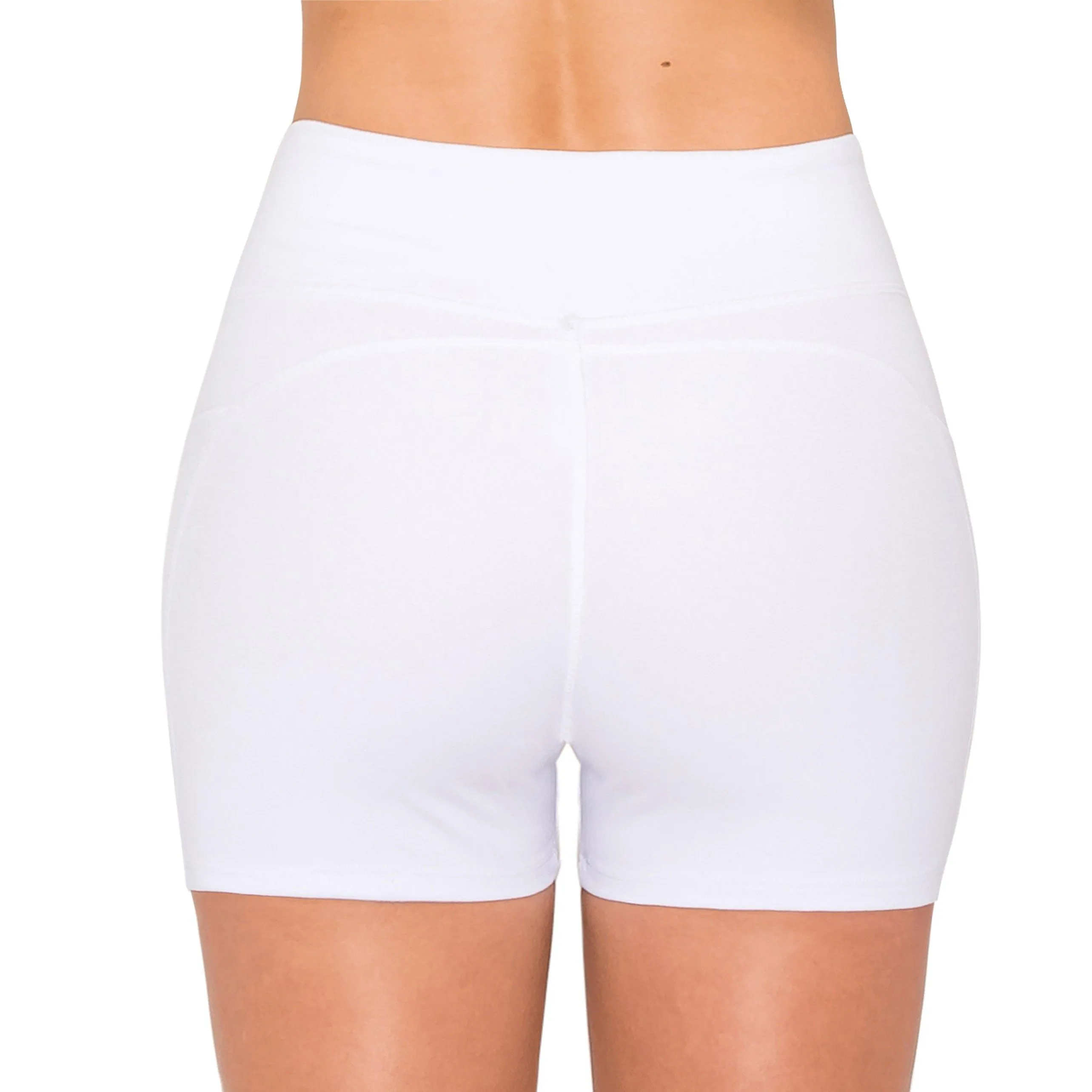 3" Bike Shorts with Pockets - Yoga Pants Material with Stitching