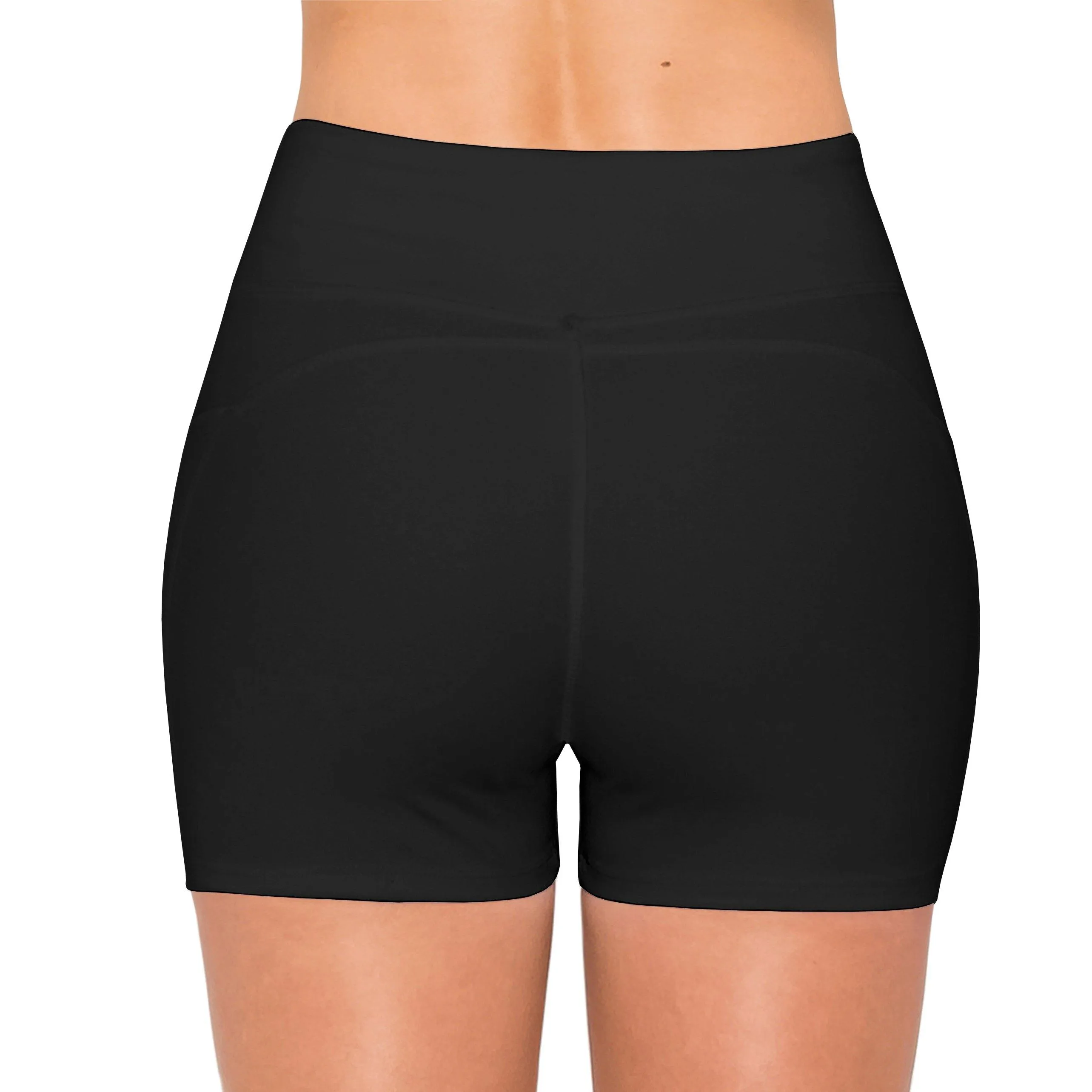 3" Bike Shorts with Pockets - Yoga Pants Material with Stitching