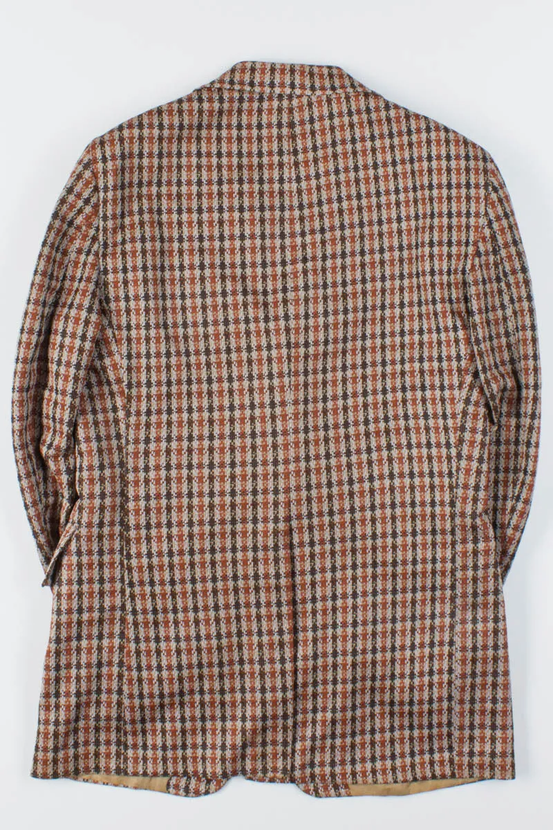 70s Orange Patterned Vintage Blazer