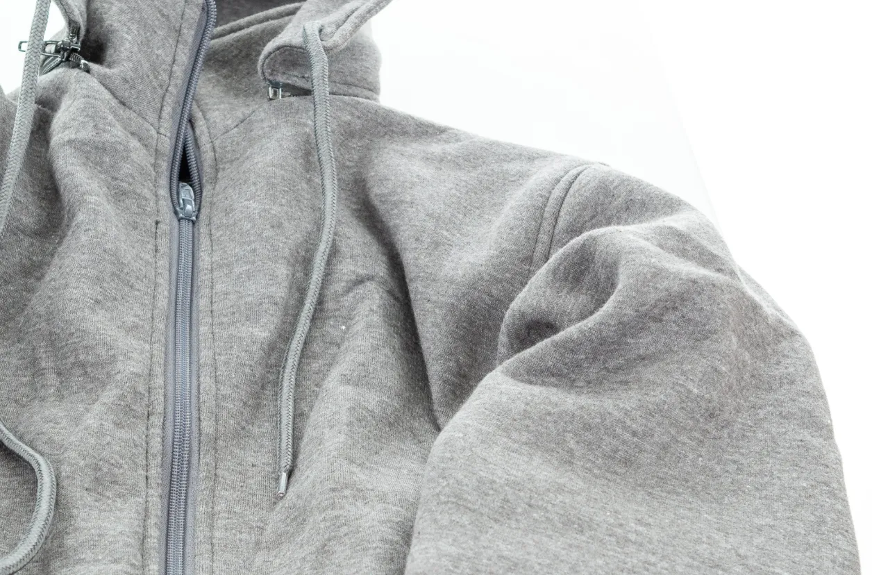 Armored Motorcycle Sweatshirt with Removable Hood