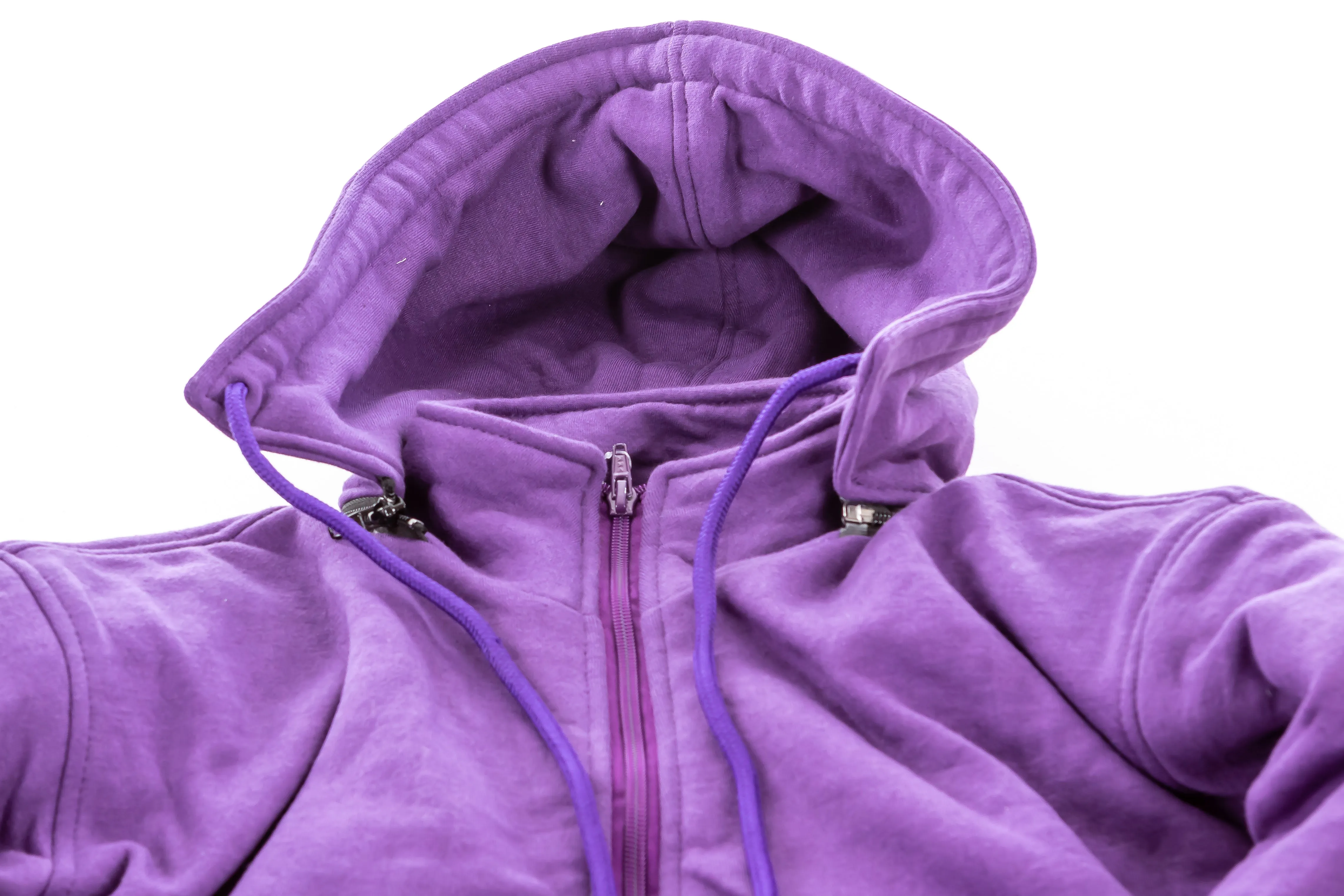 Armored Motorcycle Sweatshirt with Removable Hood