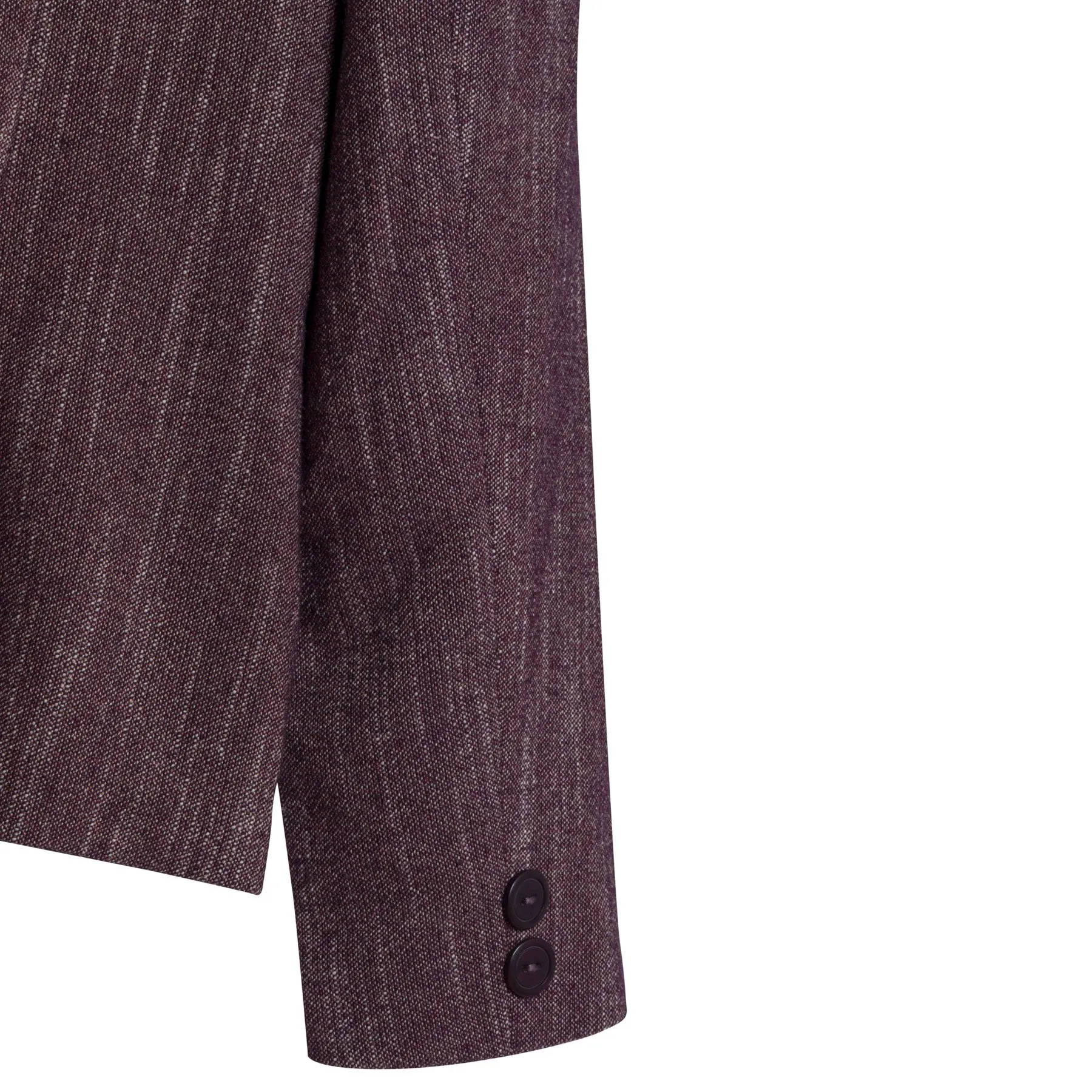 Barleycorn Tweed Wool Blend Cloverleaf Blazer