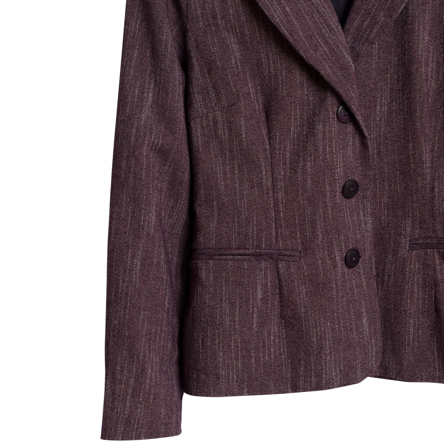 Barleycorn Tweed Wool Blend Cloverleaf Blazer