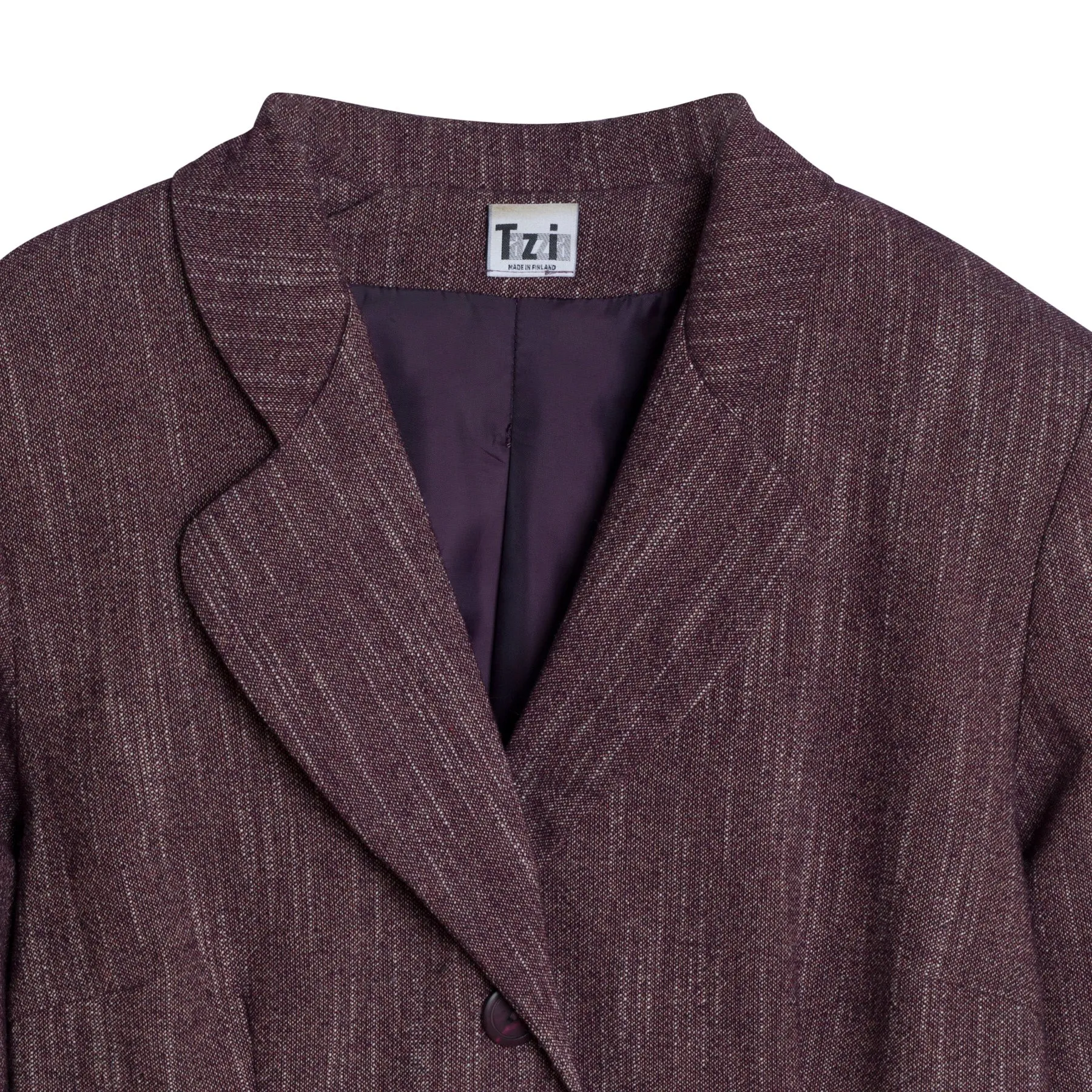 Barleycorn Tweed Wool Blend Cloverleaf Blazer