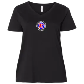 Bodies in Motion  Ladies' Curvy Plus Size V-Neck T-Shirt