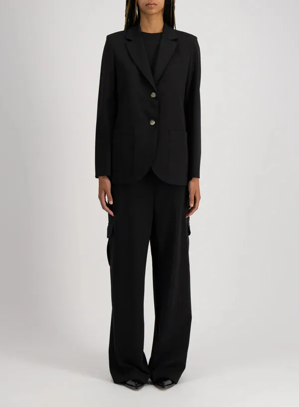 Boyfriend Blazer Shoulder Pads | Black