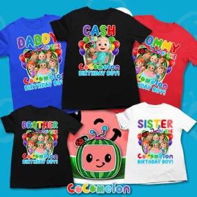 Cocomelon Birthday Boy Family Matching Shirts