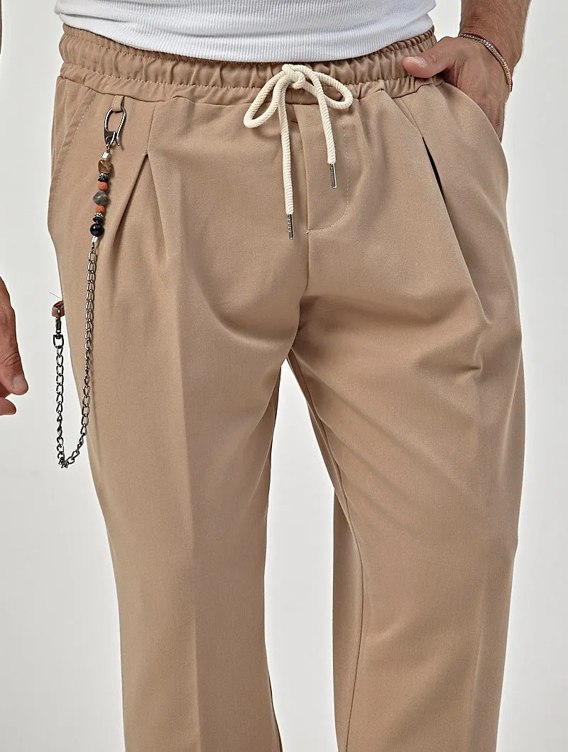 DEXTER CASUAL PANTS IN BEIGE