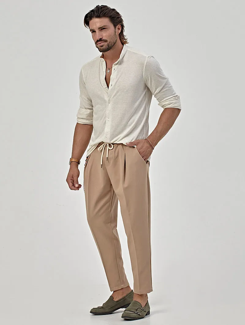 DEXTER CASUAL PANTS IN BEIGE