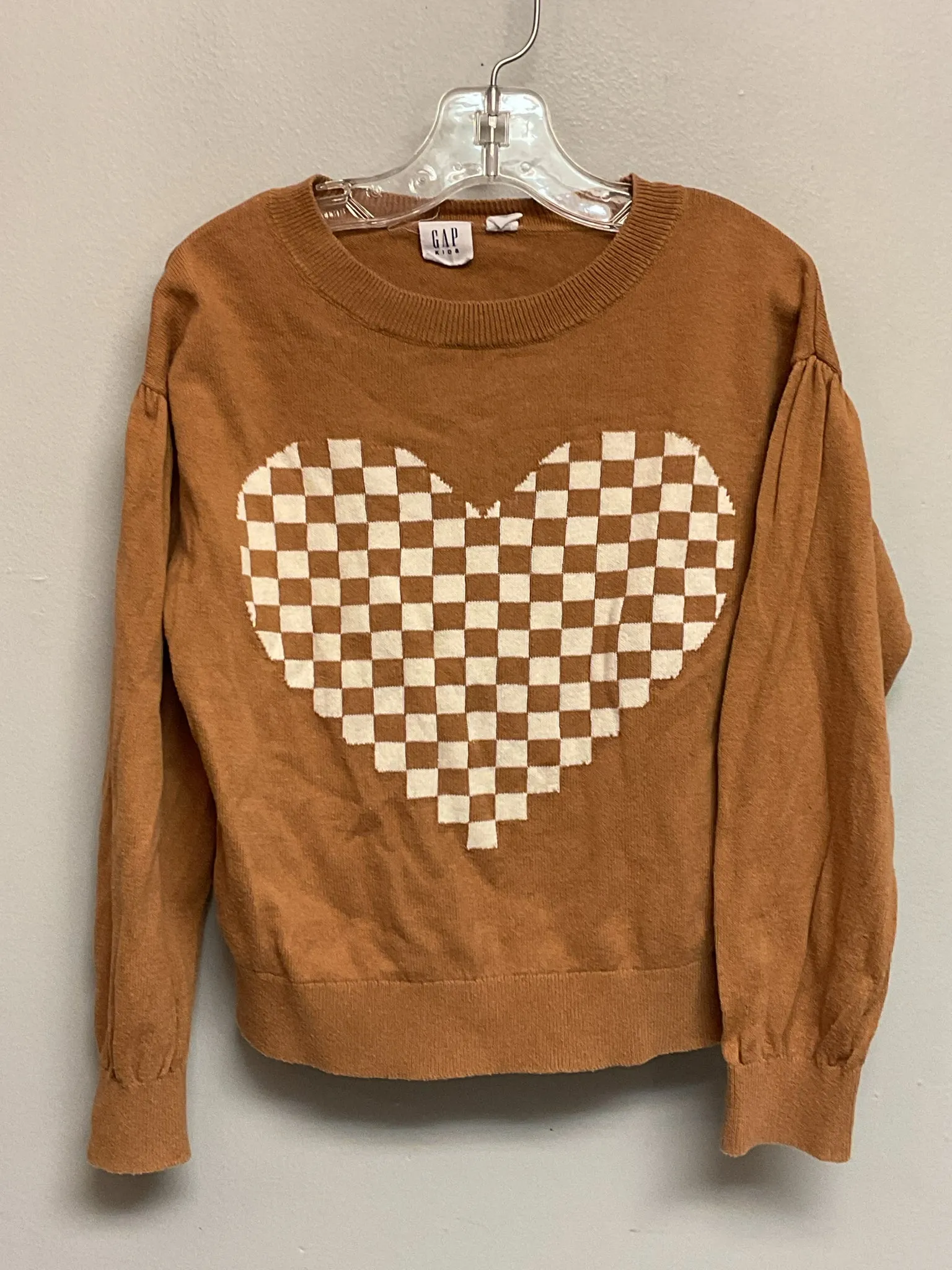 Gap Size 6 Tan Heart Cotton Girls Sweaters & Vests