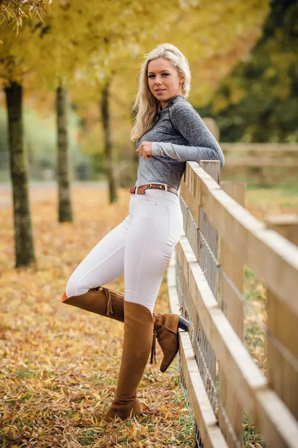 Hardy Equestrian Women's Grey Upper Colwall Top