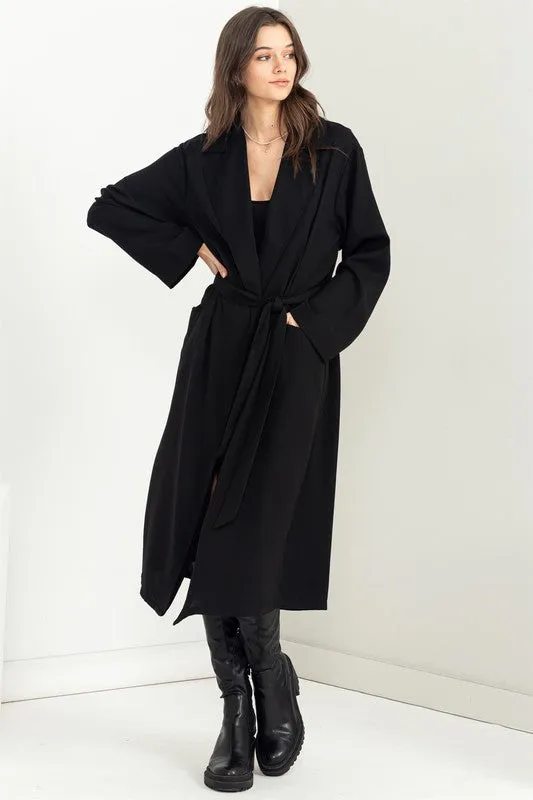 Keep Me Close Belted Coat