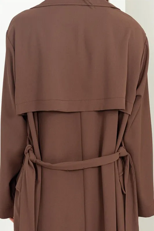 Keep Me Close Belted Coat