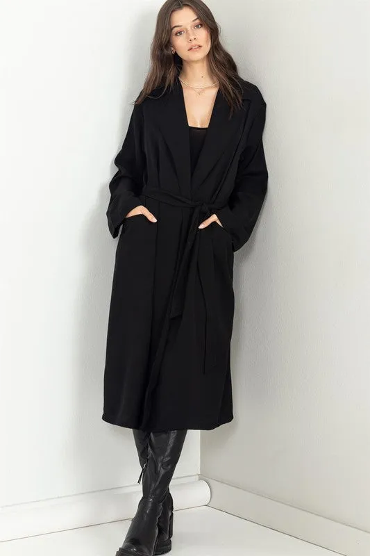 Keep Me Close Belted Coat