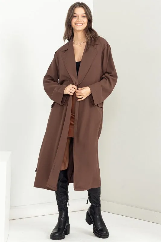 Keep Me Close Belted Coat