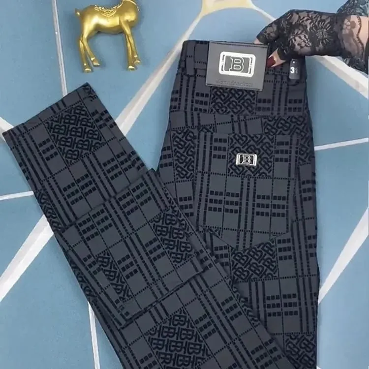 Men's Simple Casual Pants Men's Pants   S4972110