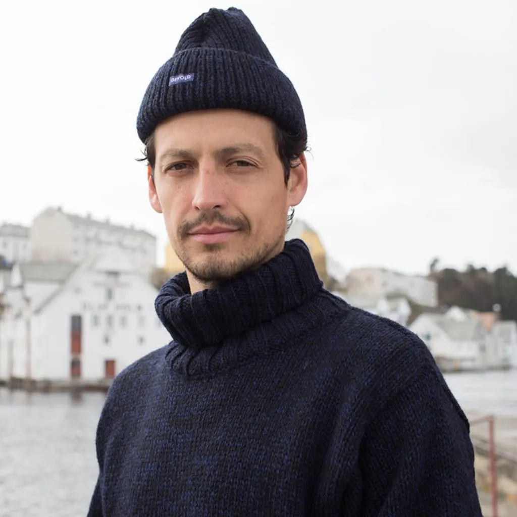 NANSEN SWEATER HIGH NECK NAVY