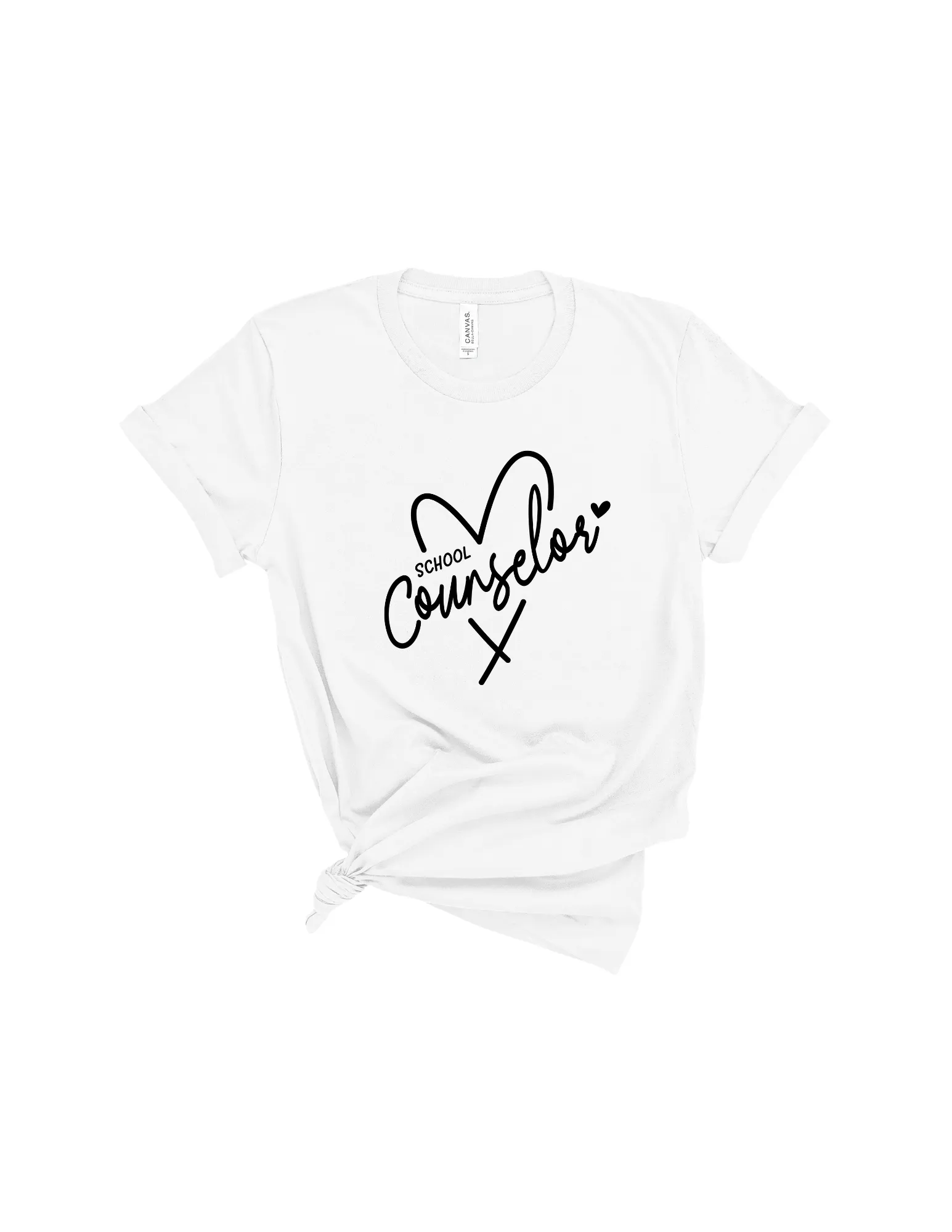School Counselor heart shirt