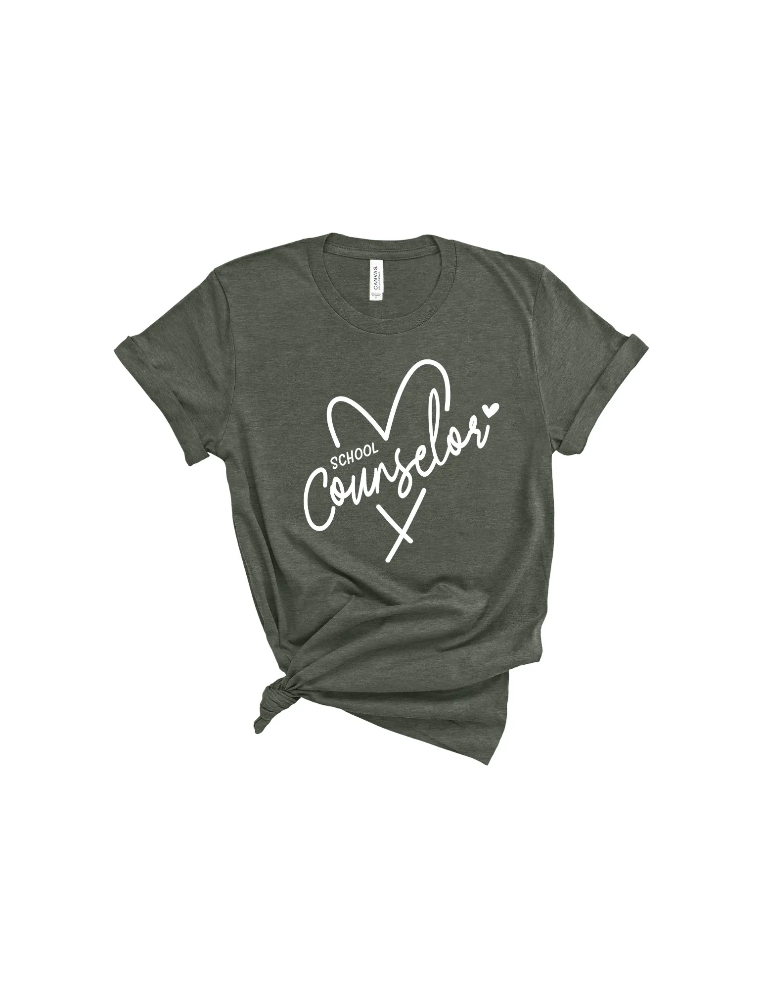 School Counselor heart shirt