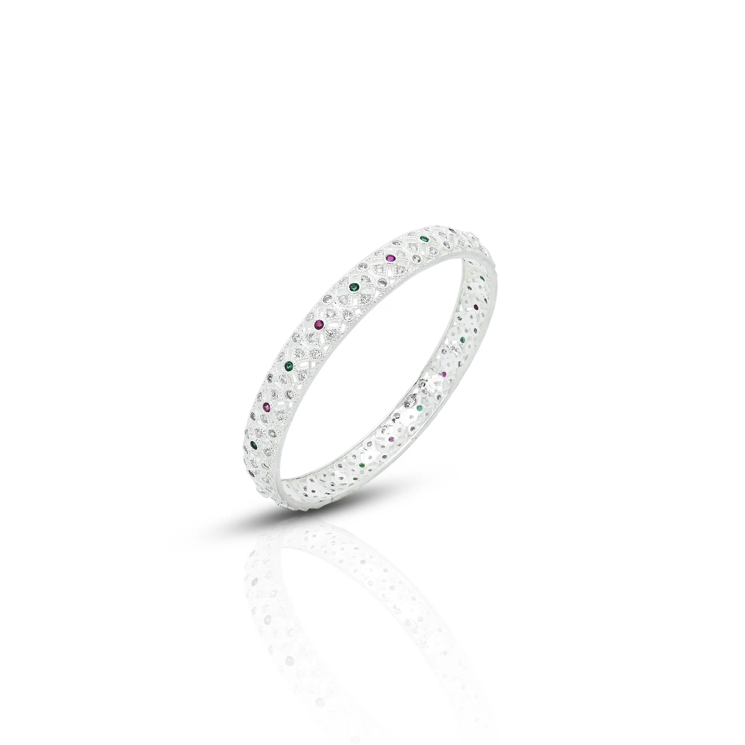 Silver "Diva's Enchantment" Bangles for Women