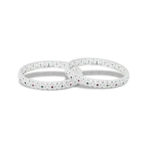 Silver "Diva's Enchantment" Bangles for Women