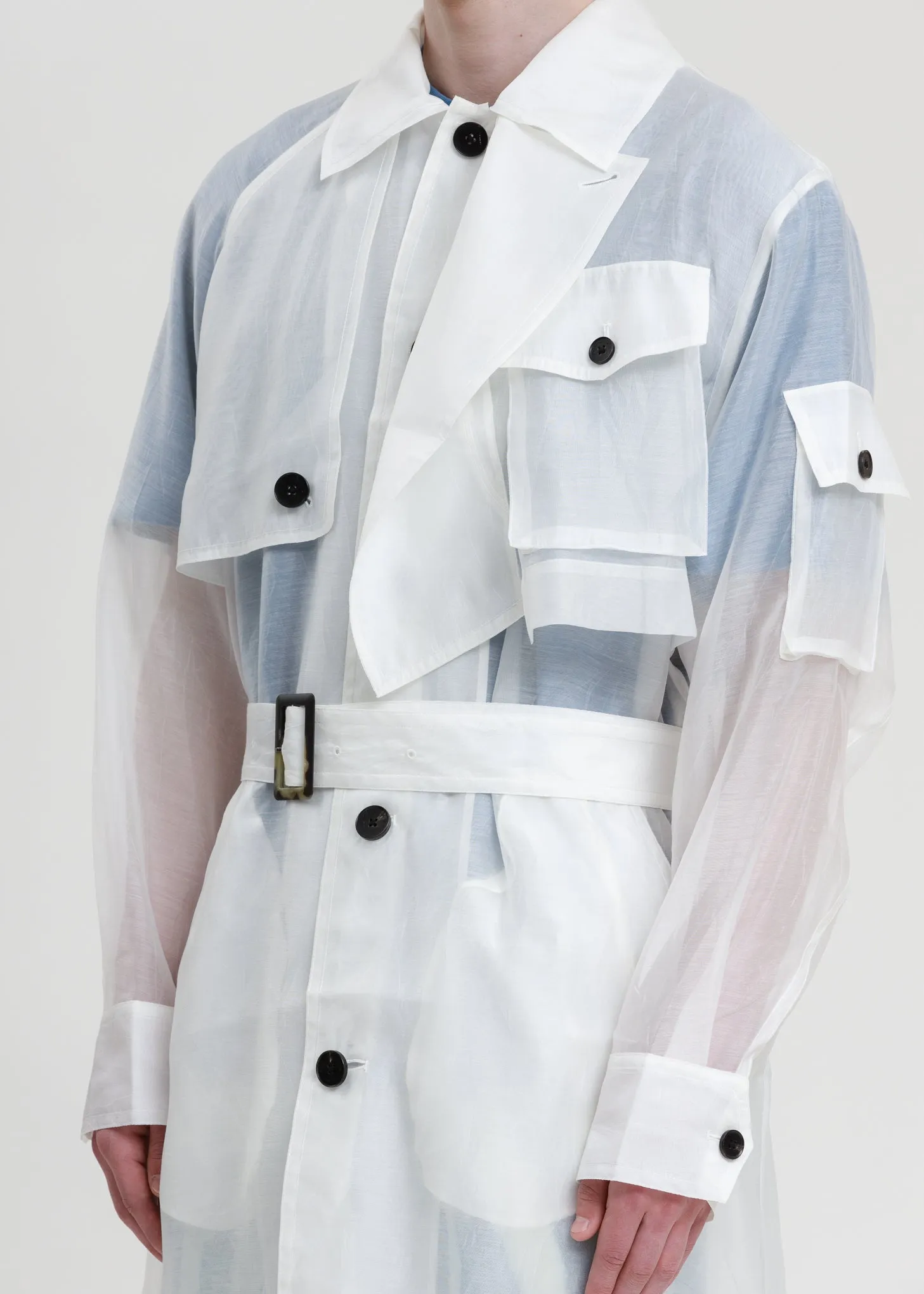 Transparent Woven Coat