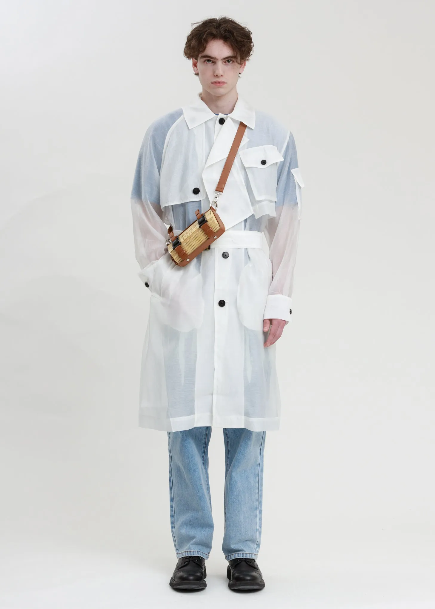 Transparent Woven Coat