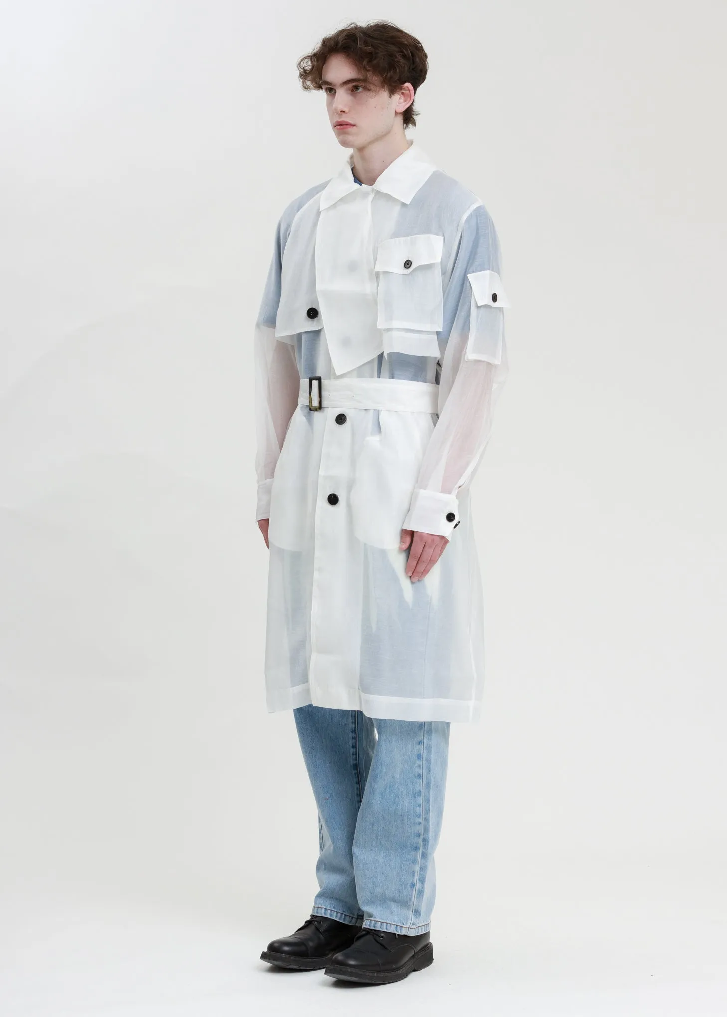 Transparent Woven Coat