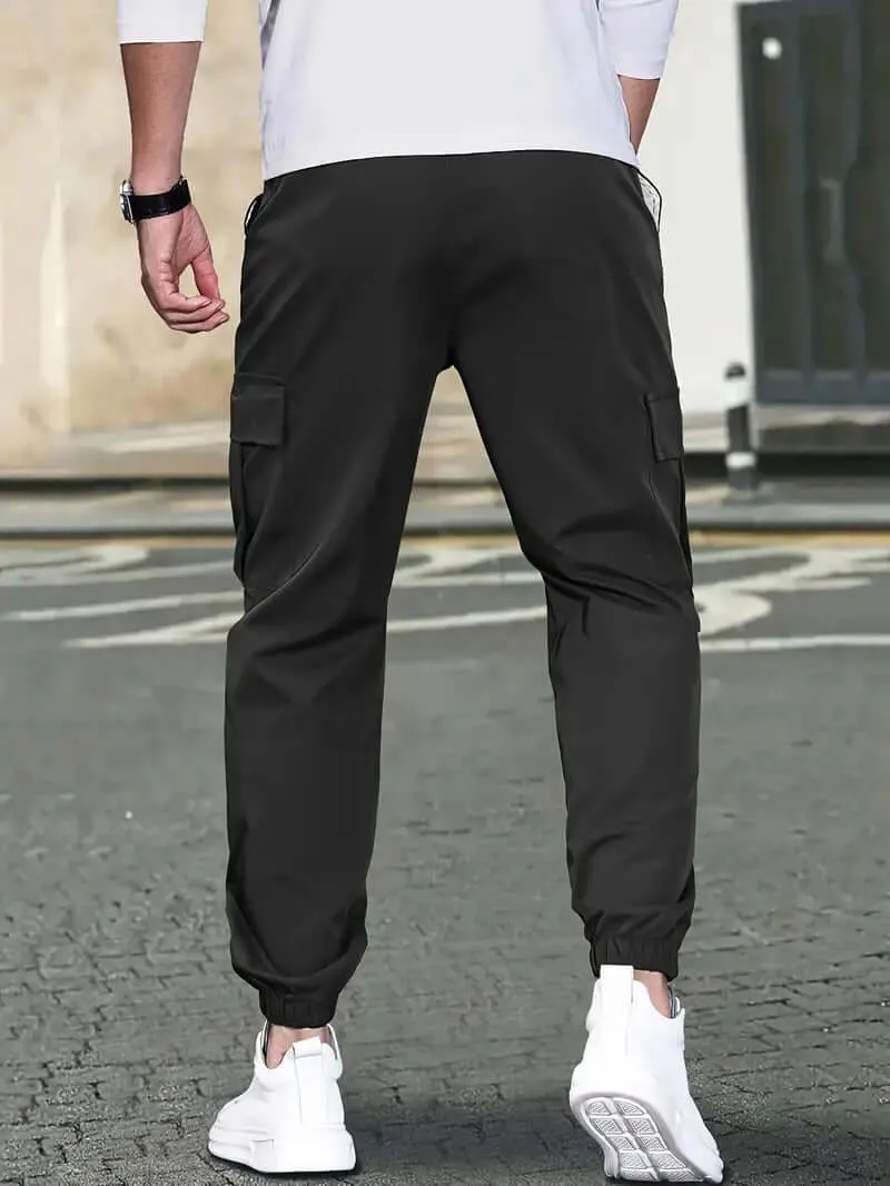 Trendy Stretch Pants with Pockets: Casual Fit