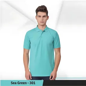 Uniform Unicorn - Men's  Rich Polo T Shirt | Collar Tshirts | Half Sleeves | Plain-Regular Fit (301-Sea Green)
