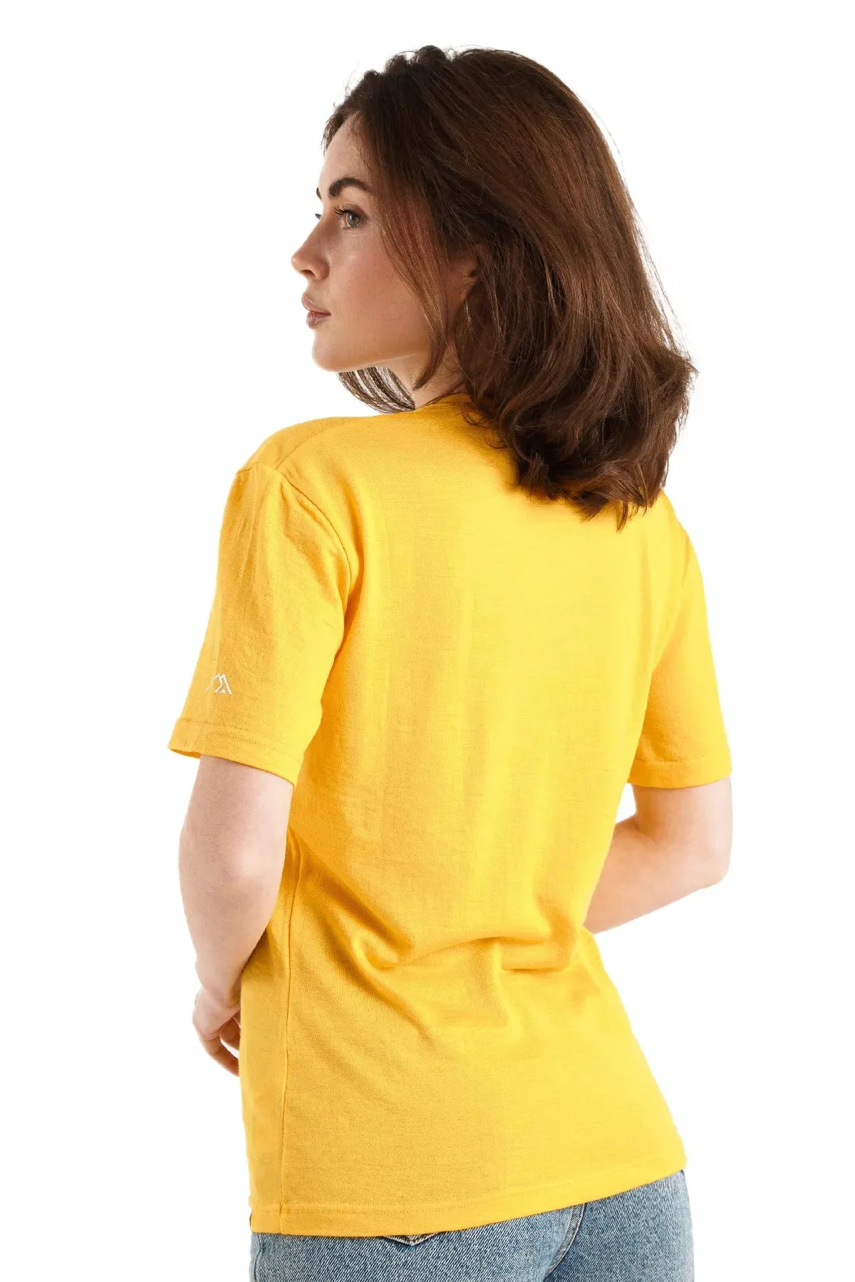 Women's Merino T-shirt 165 Gold | Crewneck ( socks)