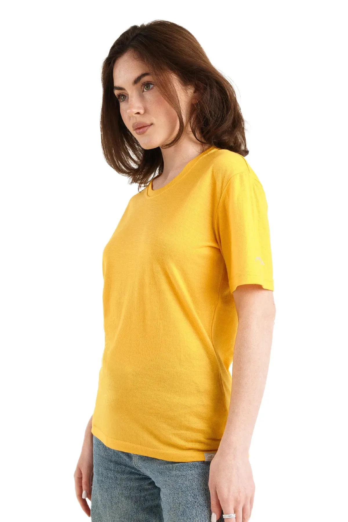 Women's Merino T-shirt 165 Gold | Crewneck ( socks)