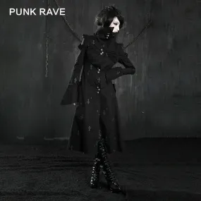 Y-209 Winter Ankle Length Long Gothic Trench Coats With High Neck
